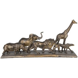 Decoration animals 5PR0051 bronze brown 71x16x34 cm