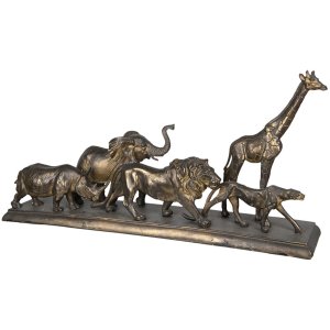 Decoration animals 5PR0051 bronze brown 71x16x34 cm