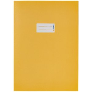 Exercise book cover paper A4 yellow 100% wastepaper