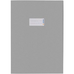 Exercise book cover paper A4 light grey 100% wastepaper