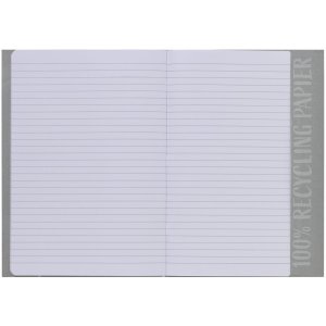 Exercise book cover paper A4 light grey 100% wastepaper