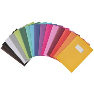 Exercise book cover paper A4 light grey 100% wastepaper