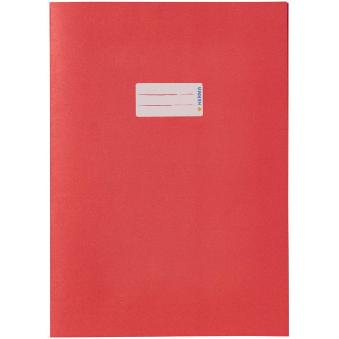 Exercise book cover paper A4 dark red 100% wastepaper