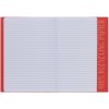 Exercise book cover paper A4 dark red 100% wastepaper