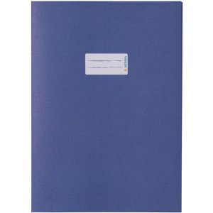 Exercise book cover paper A4 dark blue 100% wastepaper