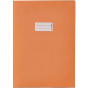 Exercise book cover paper A4 orange 100% wastepaper