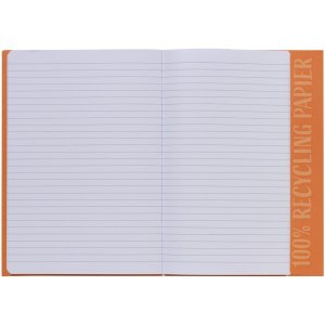 Exercise book cover paper A4 orange 100% wastepaper