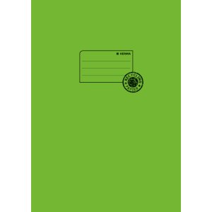 Exercise book cover paper A4 green 100% wastepaper