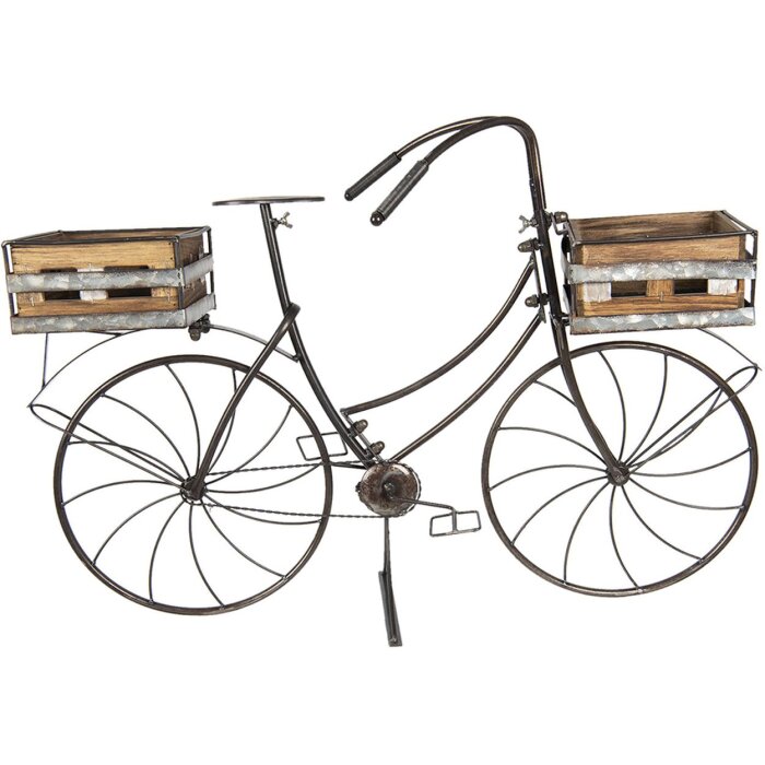 Plant holder bicycle 5Y0546 brown 85x30x58 cm