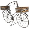 Plant holder bicycle 5Y0546 brown 85x30x58 cm