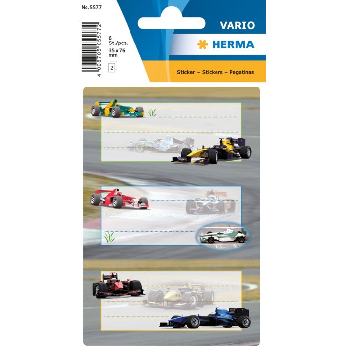 VARIO Racing Cars, glittery