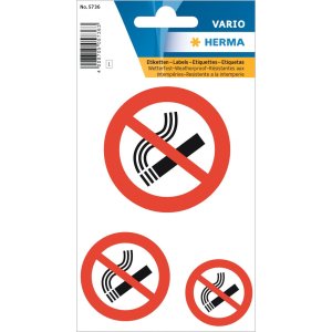 Information labels Don´t smoke weatherproof 1sheet