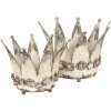 Decoration crown - Tealight holder 6Y2955 Distressed white Ø 33x24 cm (2)