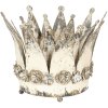 Decoration crown - Tealight holder 6Y2955 Distressed white Ø 33x24 cm (2)