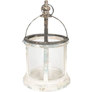 Lantern 6Y2956 Brown - White Ø 28x46 cm