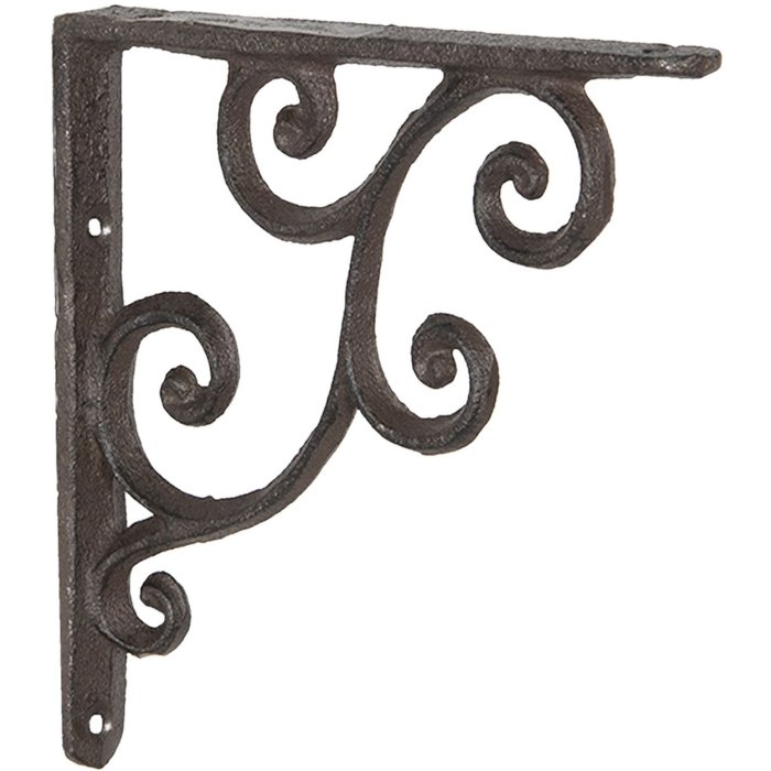 Shelf bracket 6Y3024 brown 14x14x2 cm