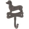 Wall hook dog 6Y3044 brown 10x4x15 cm