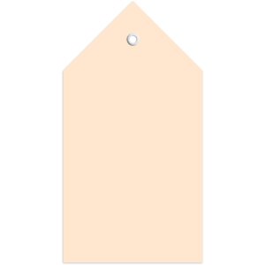 Shipping tags 80x150mm w. plastic eyelets folded corner...