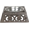 Animal food bowl 6Y3060 brown 18x18x6 cm / 0,3L