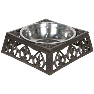 Animal food bowl 6Y3061 brown 28x28x8 cm / 0,82L