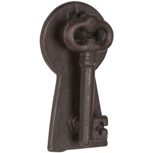 Door knocker key 6Y3177 brown 13x7x3 cm