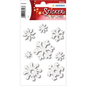 HERMA MAGIC decorative stickers ice crystals, felt, 1 sheet