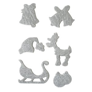 HERMA MAGIC Sticker Christmas symbols glitter felt