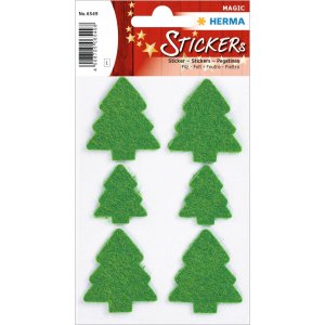 Decorative label MAGIC Christmas trees, felt 1 sheet