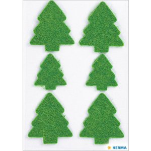 Decorative label MAGIC Christmas trees, felt 1 sheet