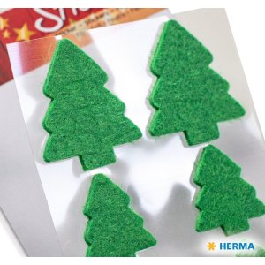 Decorative label MAGIC Christmas trees, felt 1 sheet