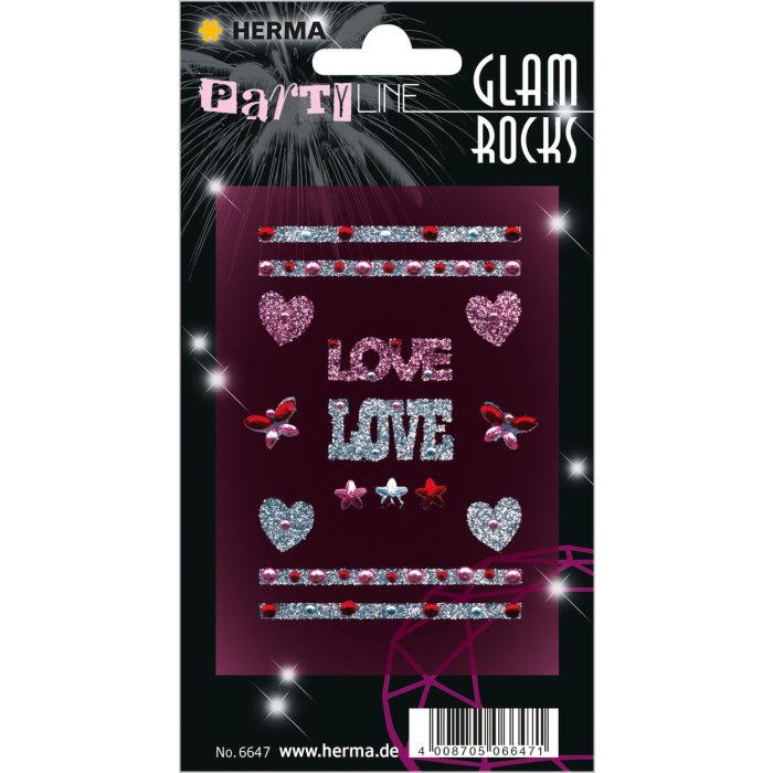 HERMA Glam Rocks Love mobile phone sticker