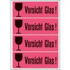 Caution labels Vorsicht Glas  39x118mm 1000 pcs.