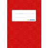 Exercise book cover PP A6 upright red opaque