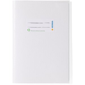 Exercise book cover PP A5 white opaque