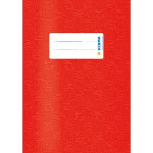 Exercise book cover PP A5 red opaque