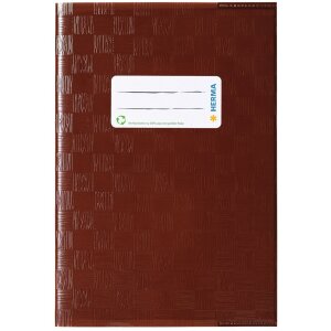 Exercise book cover PP A5 brown opaque