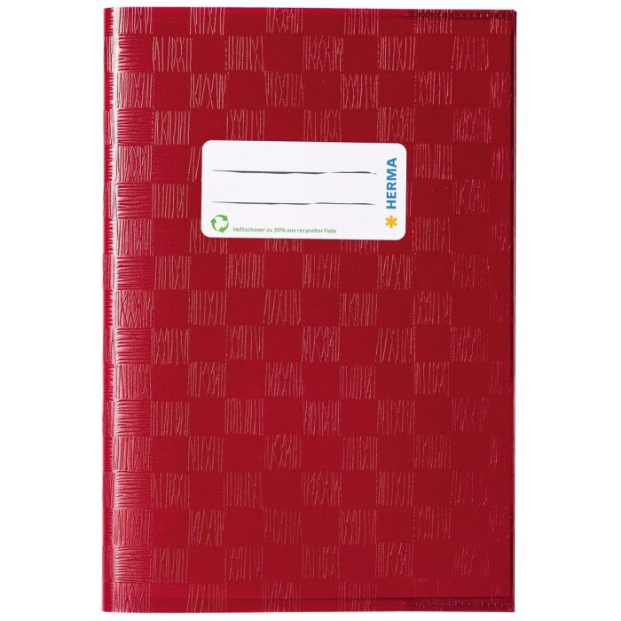 Exercise book cover PP A5 ruby red opaque