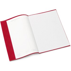 Exercise book cover PP A5 ruby red opaque