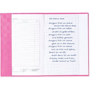 Exercise book cover PP A5 pink opaque