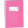 Exercise book cover PP A5 pink opaque