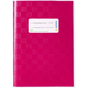 Exercise book cover PP A5 pink opaque