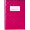 Exercise book cover PP A5 pink opaque