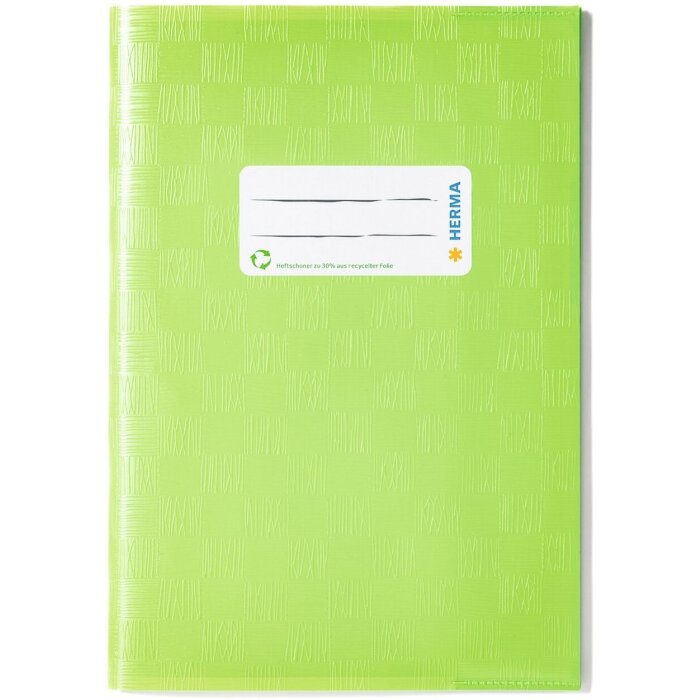 Exercise book cover PP A5 light green opaque