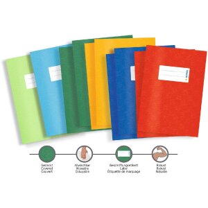 Exercise book cover PP A5 light green opaque