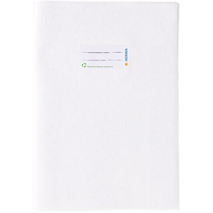 Exercise book cover PP A4 white opaque