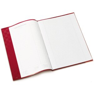 Exercise book cover PP A4 ruby red opaque