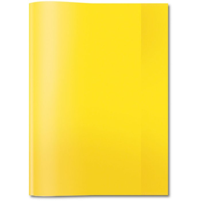 Exercise book cover PP A5 transparent-yellow