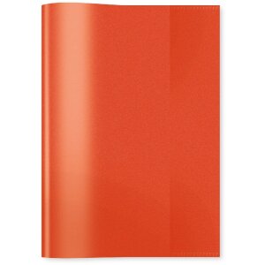 Exercise book cover PP A5 transparent-red