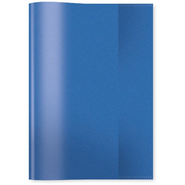 Exercise book cover PP A5 transparent-blue