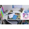 Exercise book cover PP A5 transparent-blue